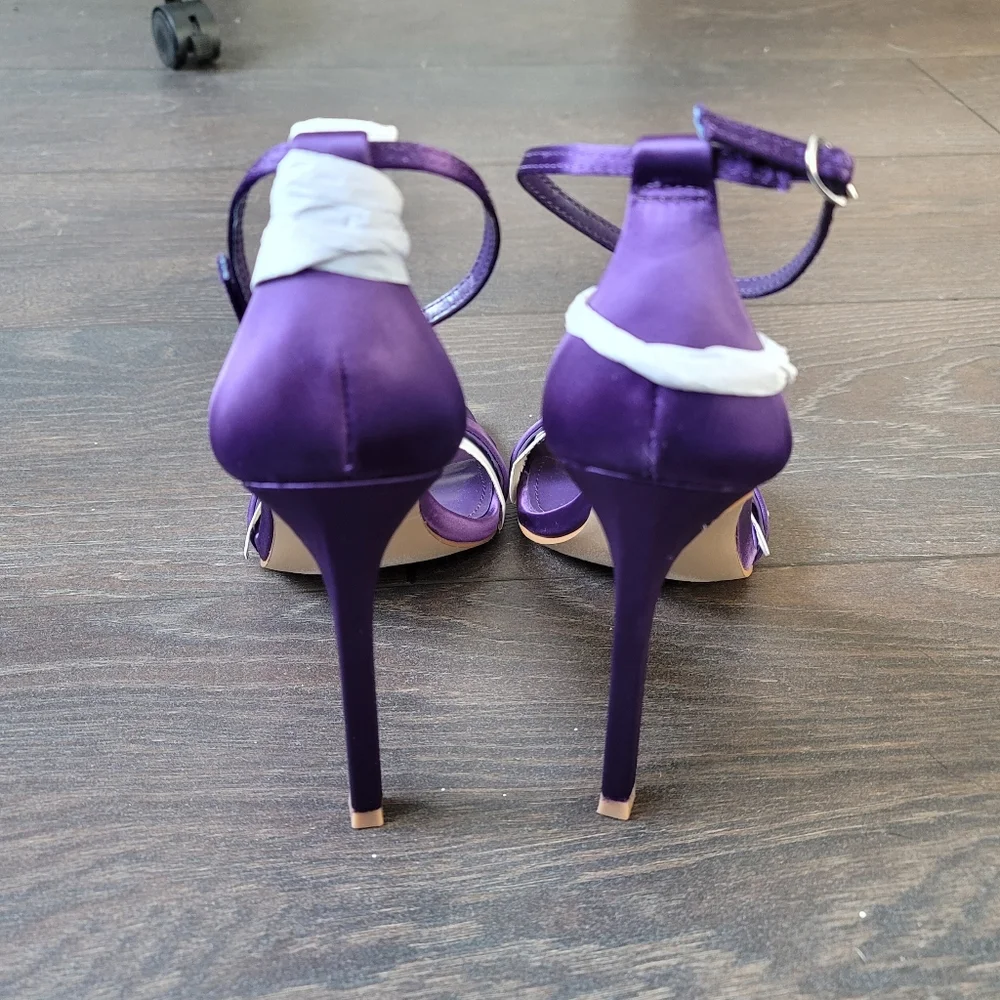 NEW Fashion Nova Satin Heels - Picture 4 of 7